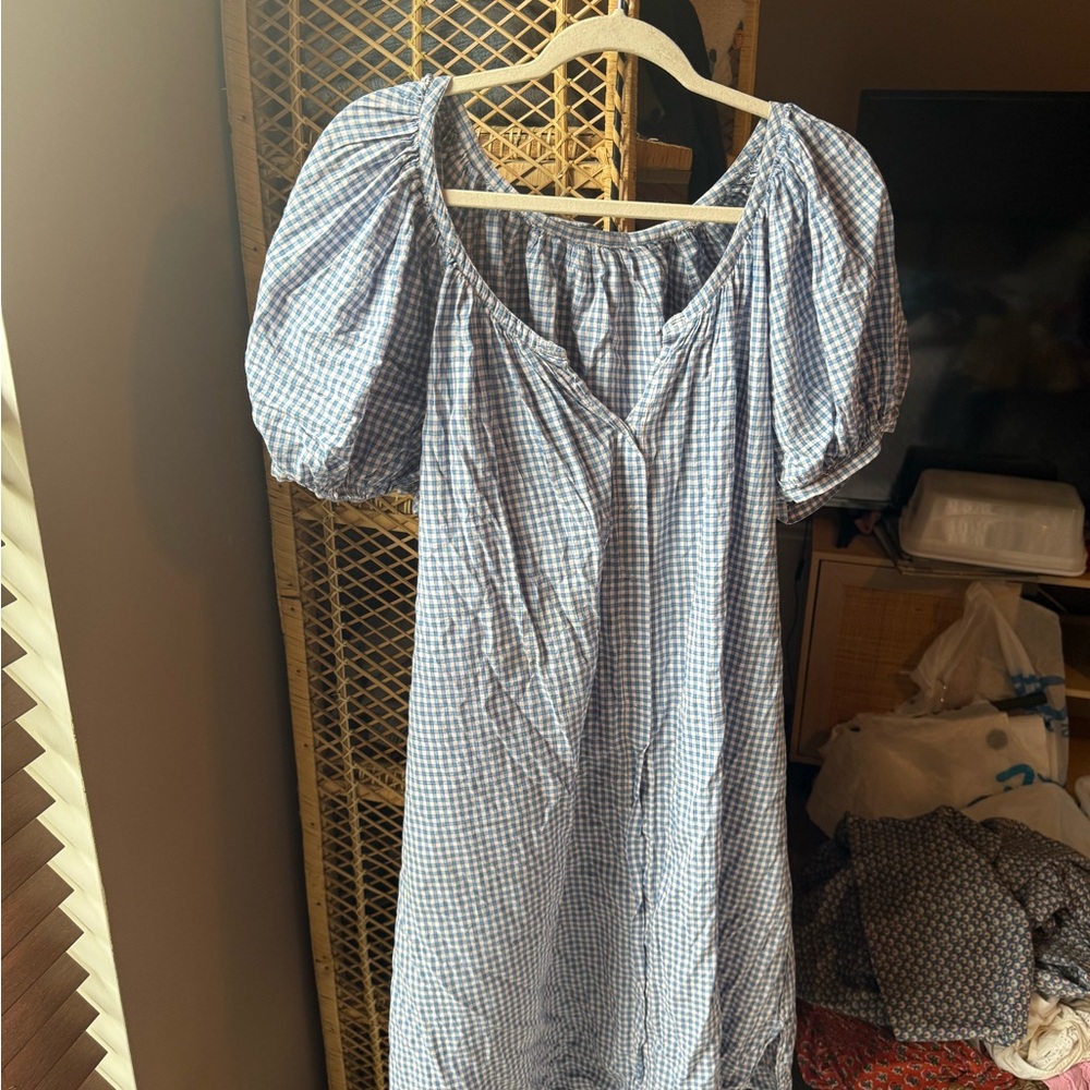 Doen juno dress gingham altered